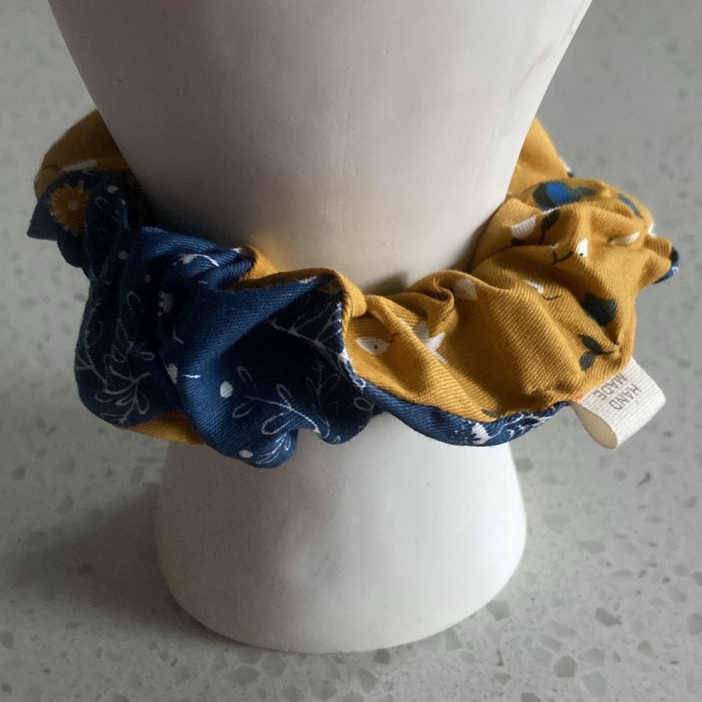 Handmade Spring Floral Hair Scrunchie (1)